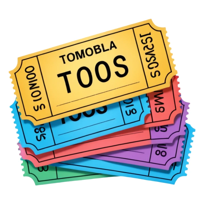 ticket tombola sticker