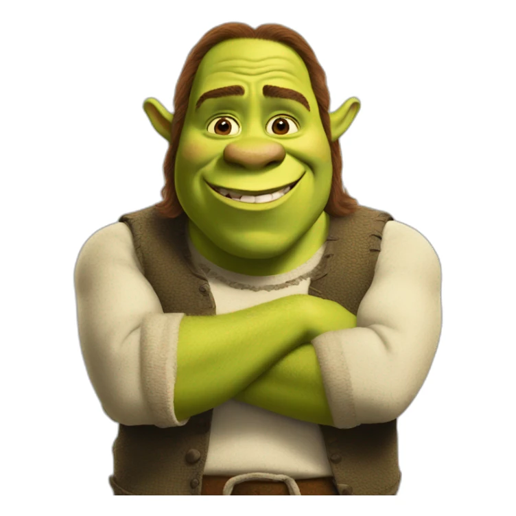 Shrek shy sticker
