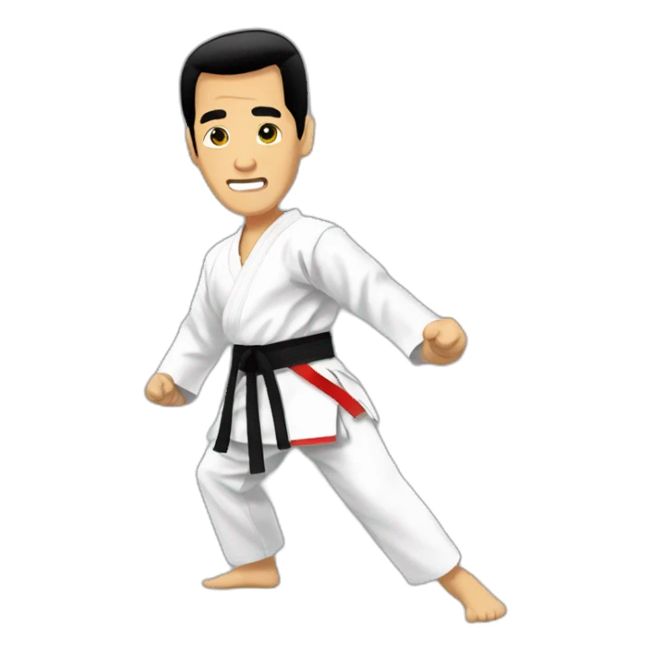 Jokowi taekwondo sticker