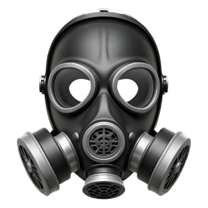 gas mask sticker