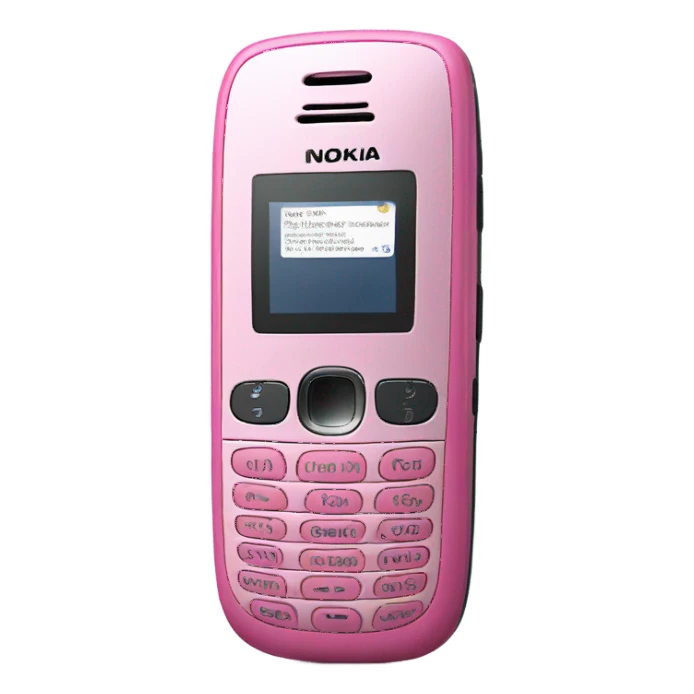 pink nokia cellphone sticker
