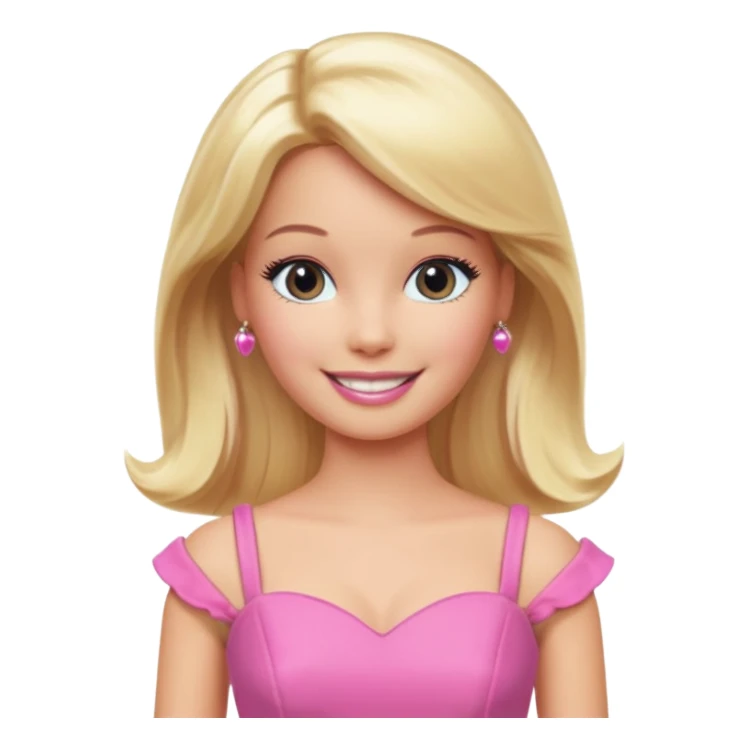 Barbie in a pink box sticker
