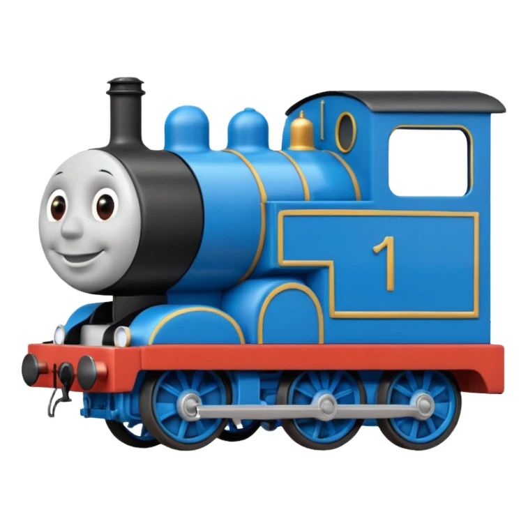 Thomas the tank engine side emoji sticker