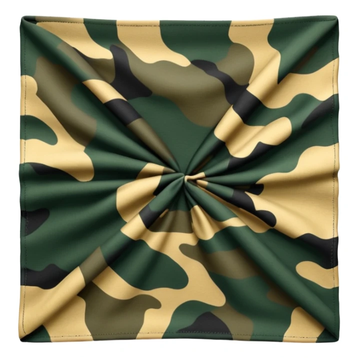 forrest camouflage bandana sticker