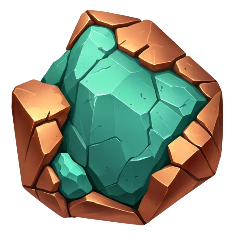 copper ore with slight oxidation sticker