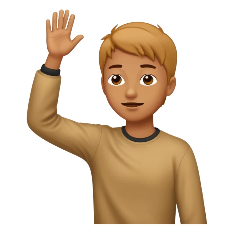 A person dabbing sticker