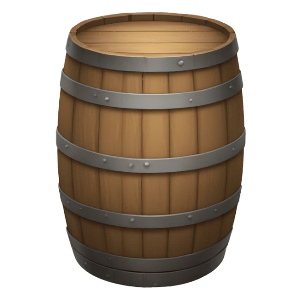 Wooden barrel  sticker
