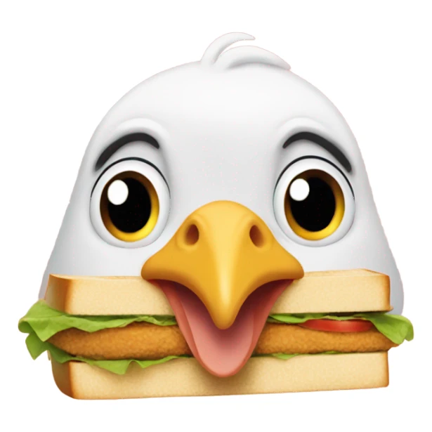 Chicken being a sandwich  sticker