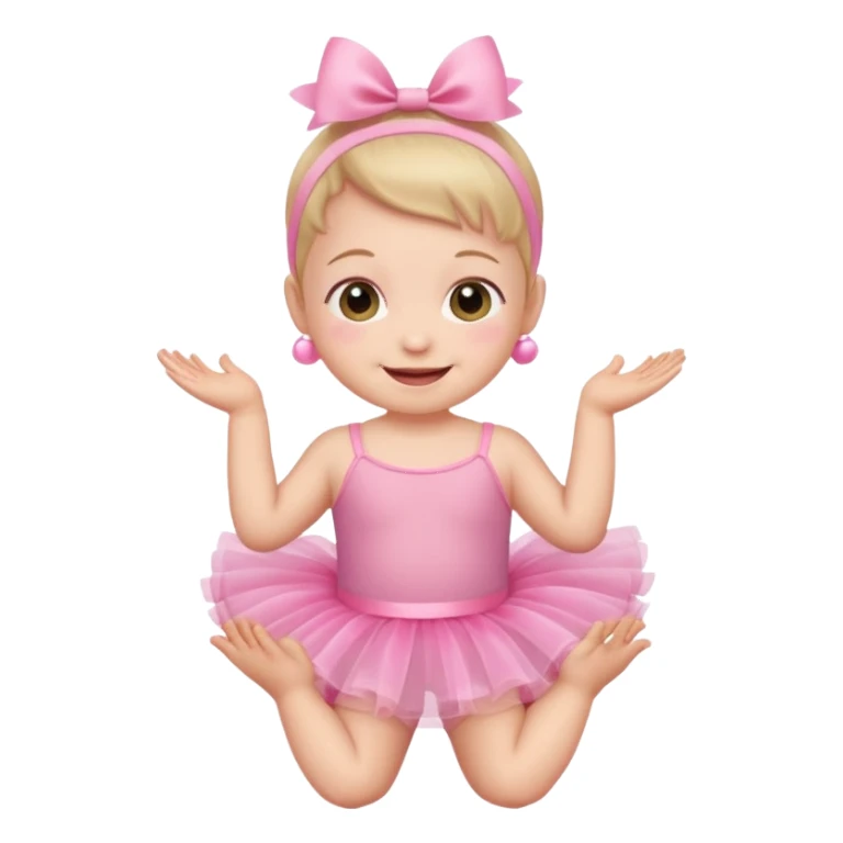 Baby in tutu sticker