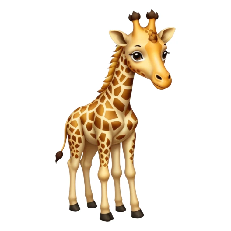 Vintage circus giraffe wearing neck ruffle sticker
