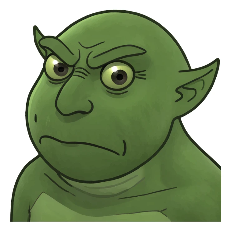 Man with disgusted look sticker