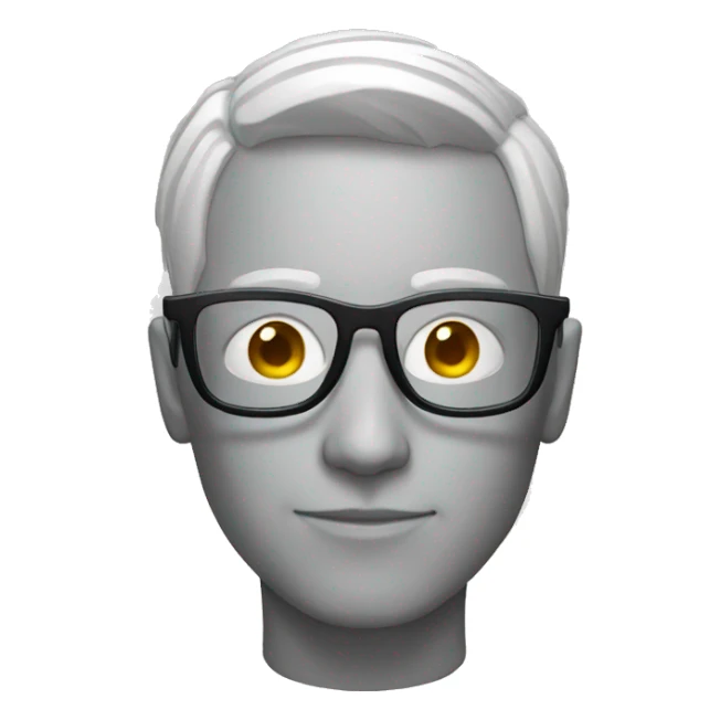 Persona con lentes sticker