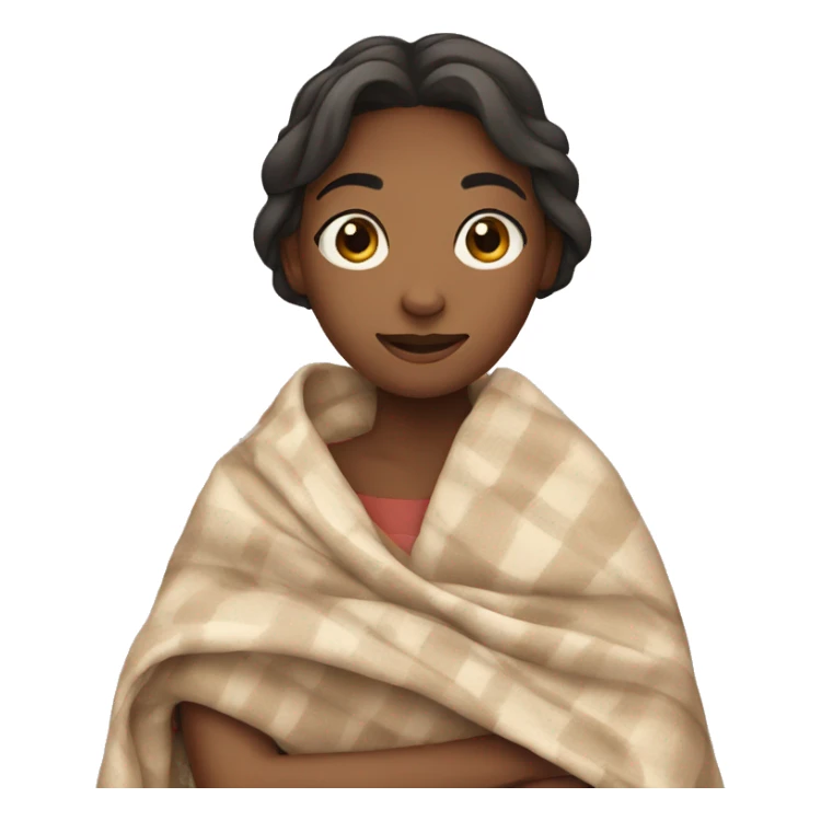 girl with blanket sticker