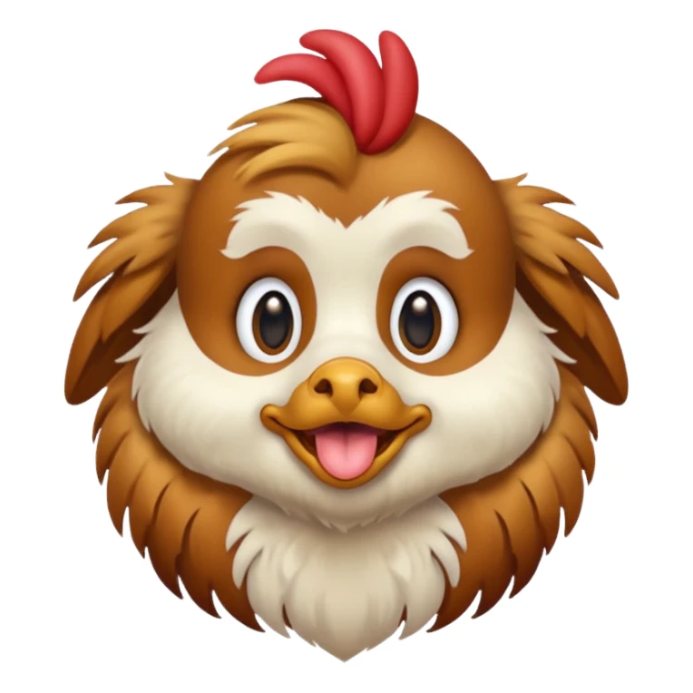Dog-chicken mix sticker