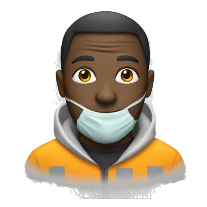 Man in hazmat suit sticker