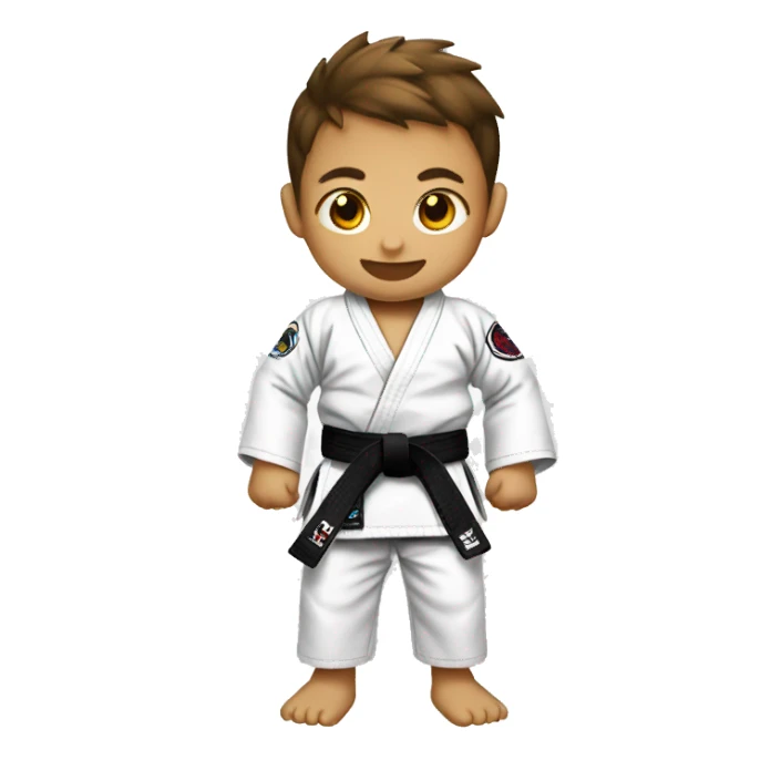 Shark-kid wearing a Jiu-Jitsu gi  sticker