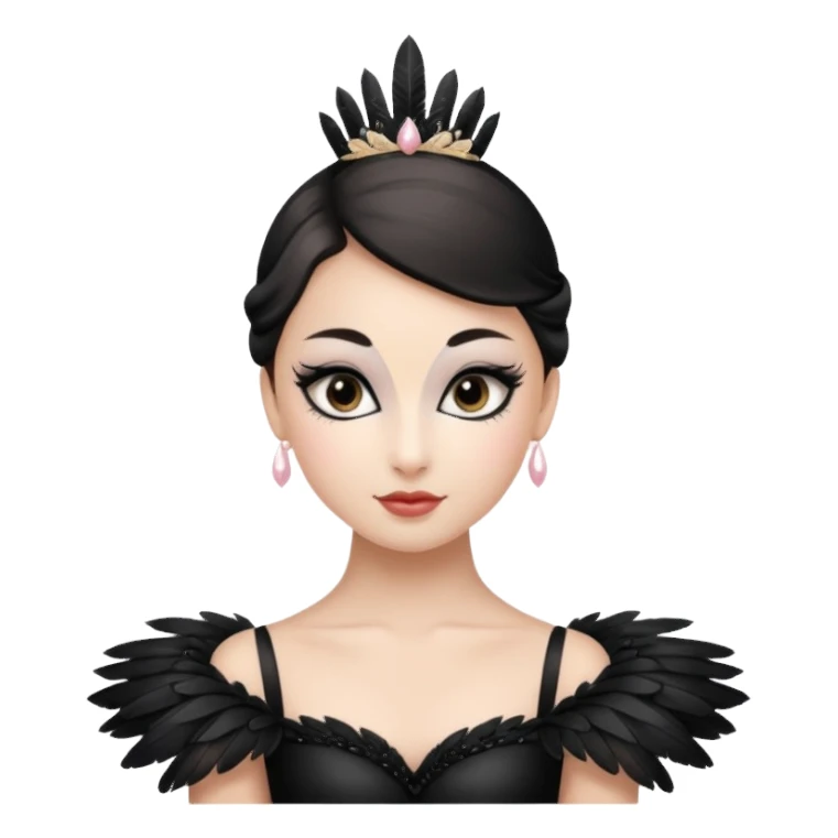 Black Swan costume ballerina sticker