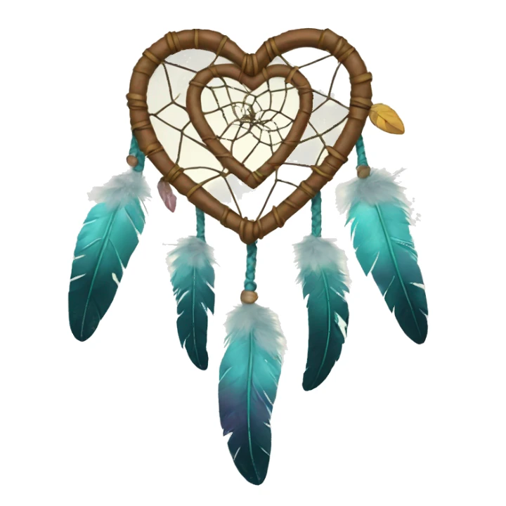 a heart dreamcatcher sticker