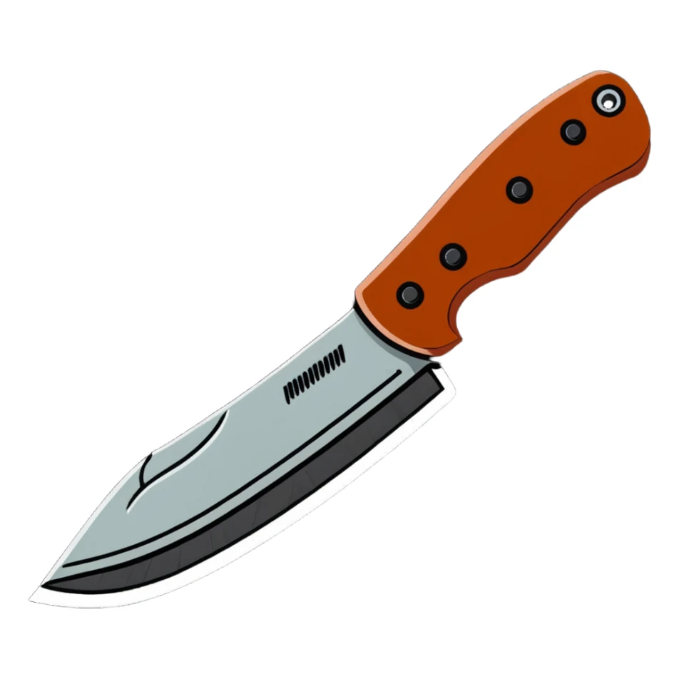 combat bushcraft knife sticker