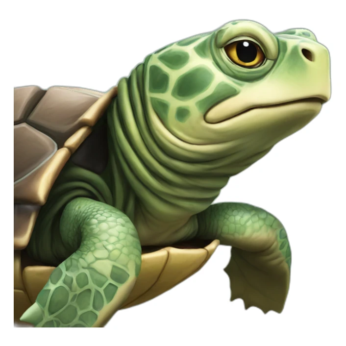 Elon musk is a turtle sticker