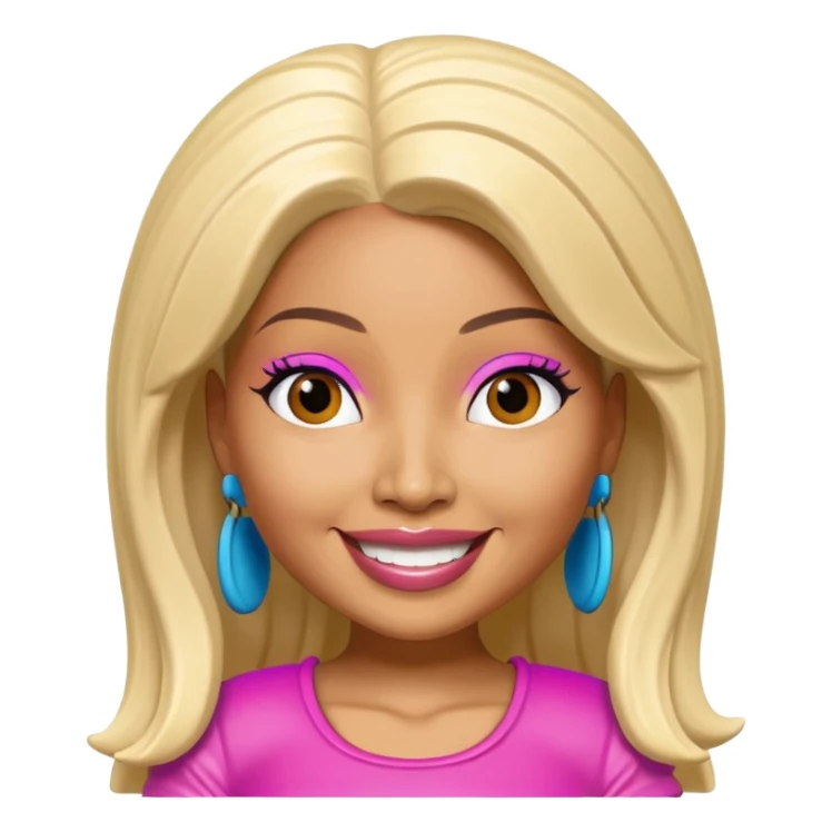 nicki minaj as a bobblehead sticker