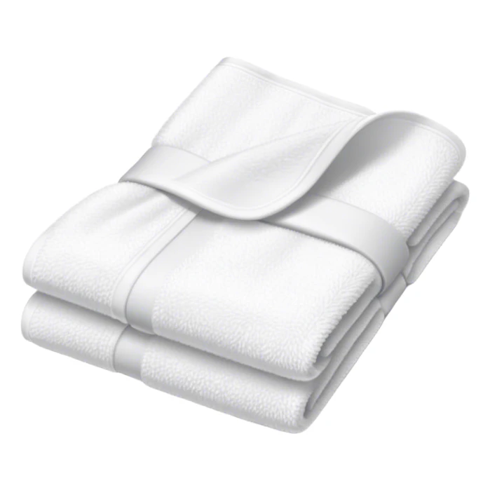 folded towel sticker