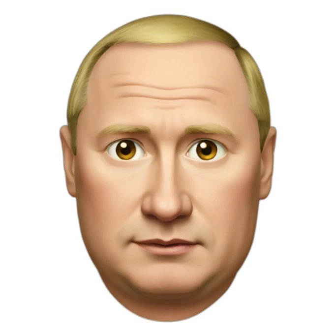 fat putin portrait sticker