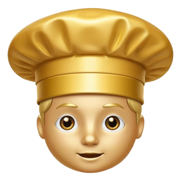 a golden chef hat without the person sticker