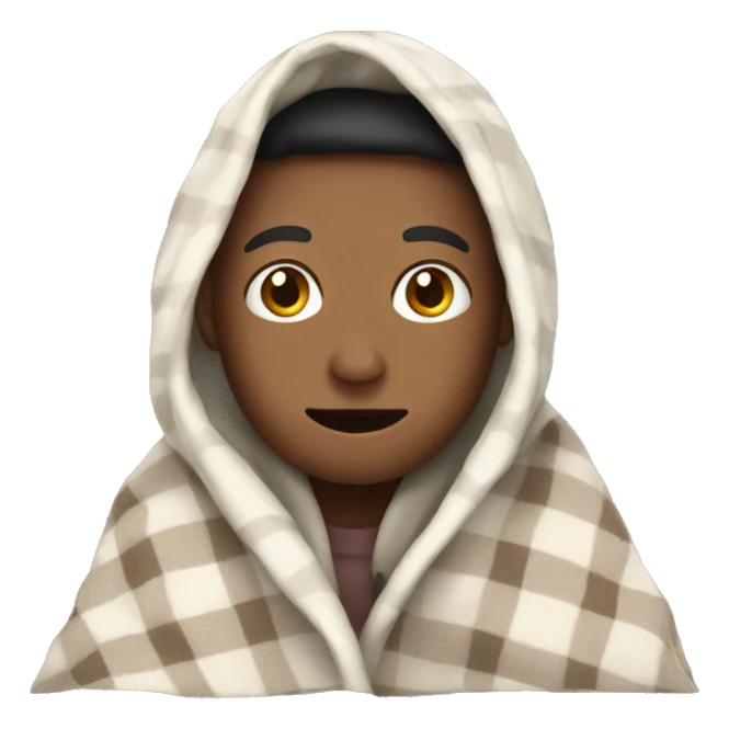 Person with blanket sticker