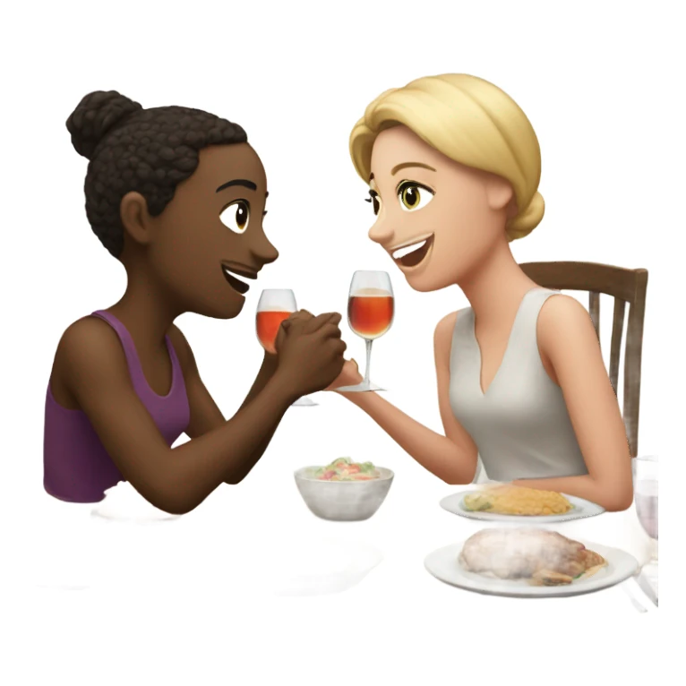 dinner with bestie sticker