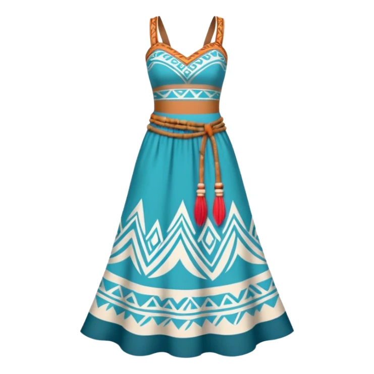 Moana’s dress sticker