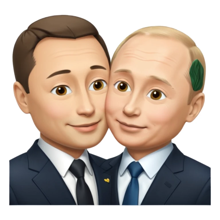 putin kiss zelensky sticker