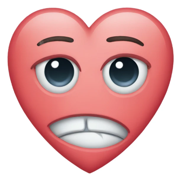 heart eyes with tear sticker