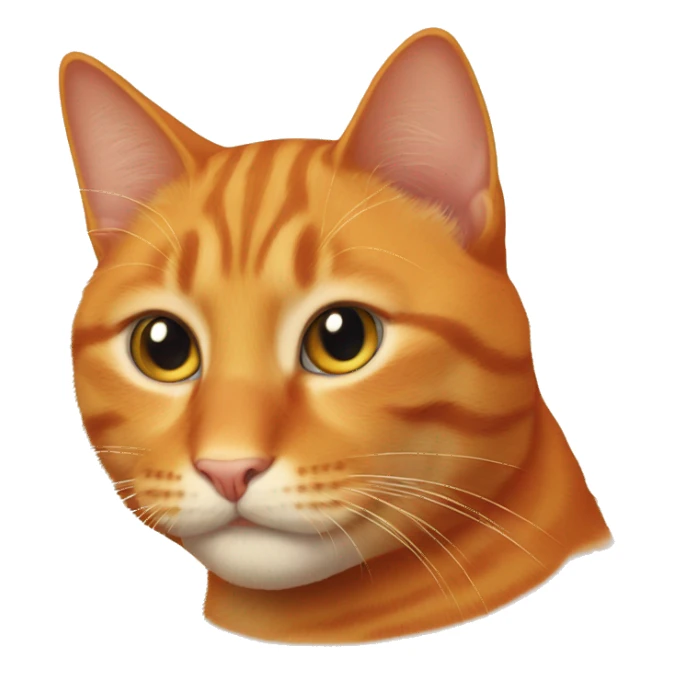 Orange cat sticker