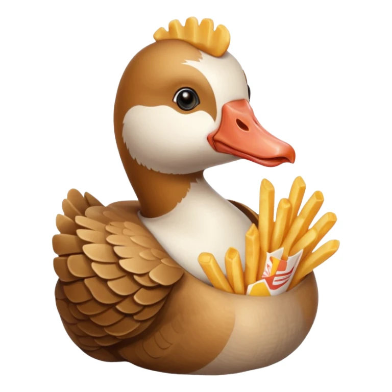 GOOSE HOLDING FRENCH FRIES sticker