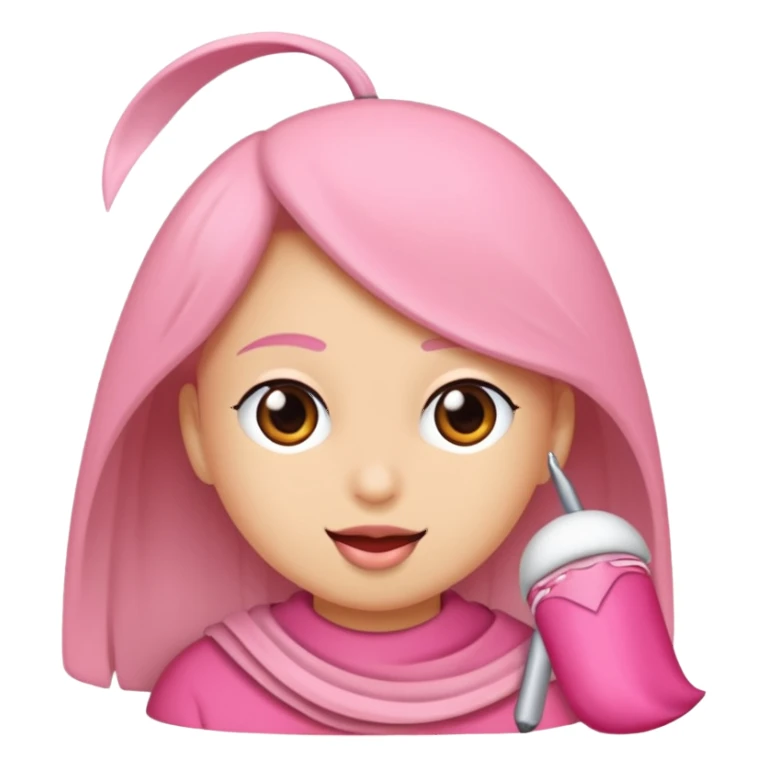 Pembe sihir tozlu ay sticker