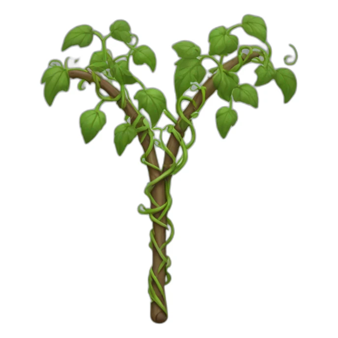 sceptre covered with vines sticker
