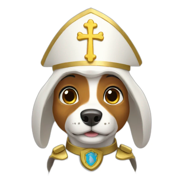 Pope paw patrol sticker