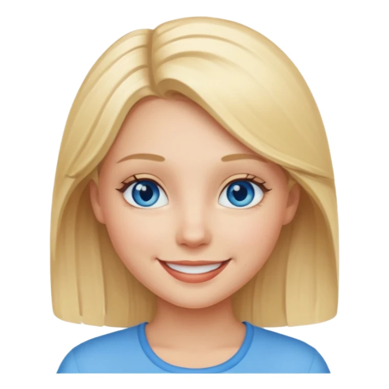 Blonde girl sticker