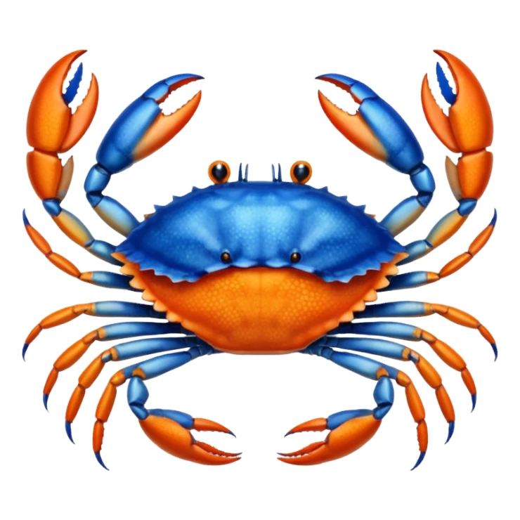 blue crab sticker