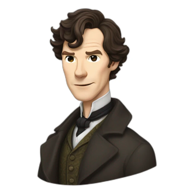 Sherlock Holmes benedict cumberbatch sticker