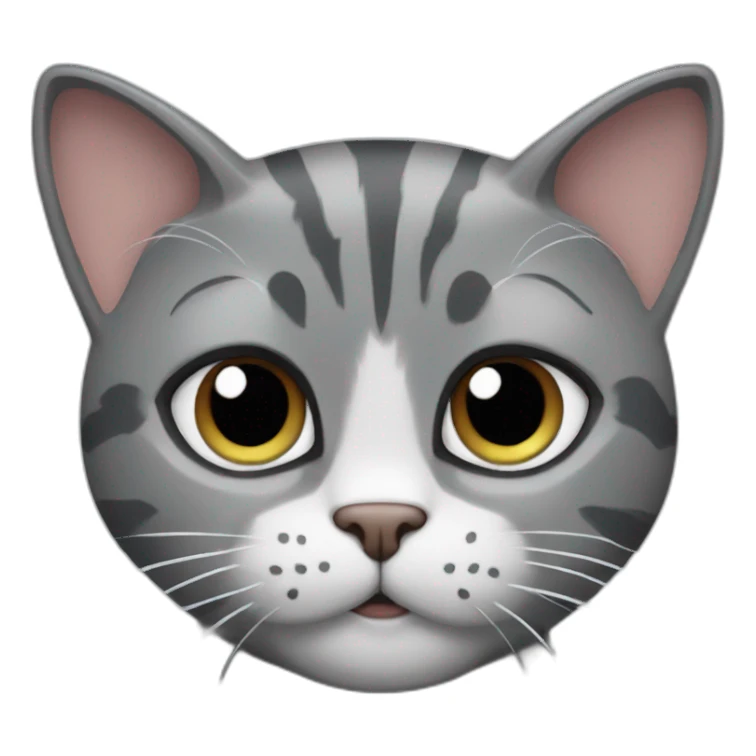 grey cat new york giants sticker