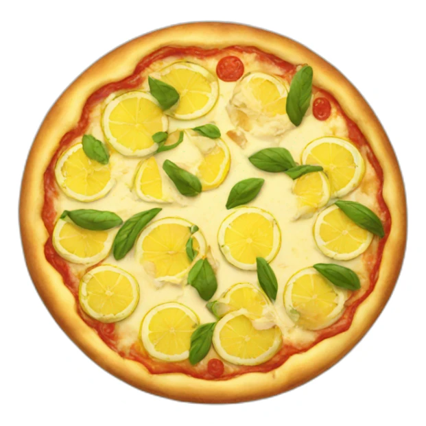 lemon pizza sticker