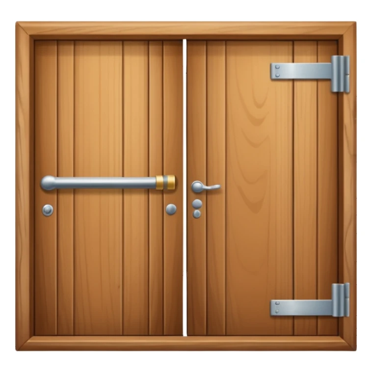 A door opening like logout symbol sticker