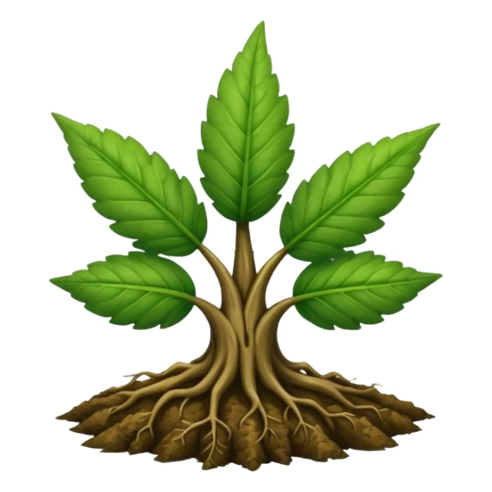 weed with deep roots sticker