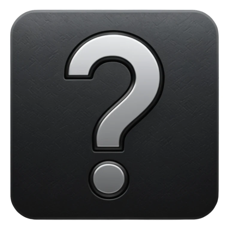 can you do one black question mark sticker