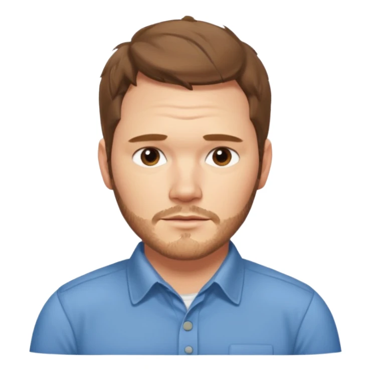 chris pratt from parks and rec sticker