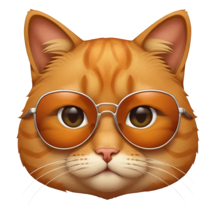 Cat wearing sunglasses e con il broncio sticker