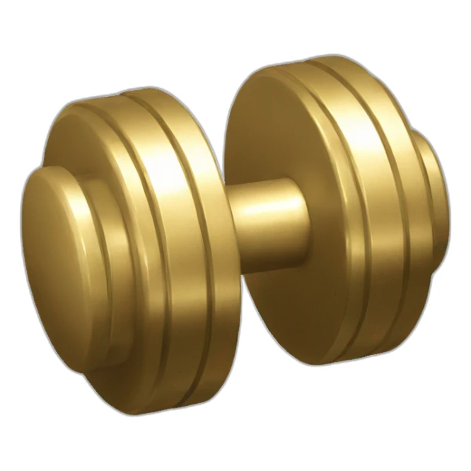Golden dumbell sticker