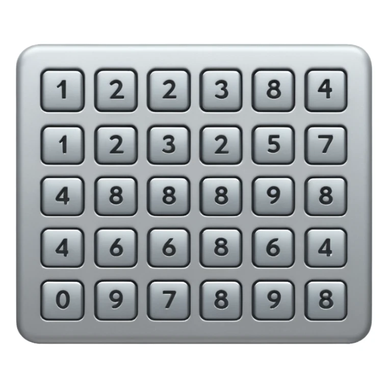 Keypad entry sticker
